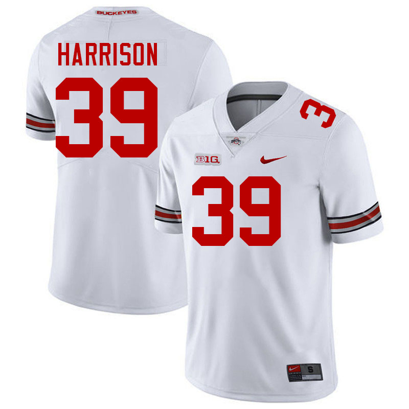 Malik Harrison Ohio State Buckeyes Jersey College Football Uniforms-White